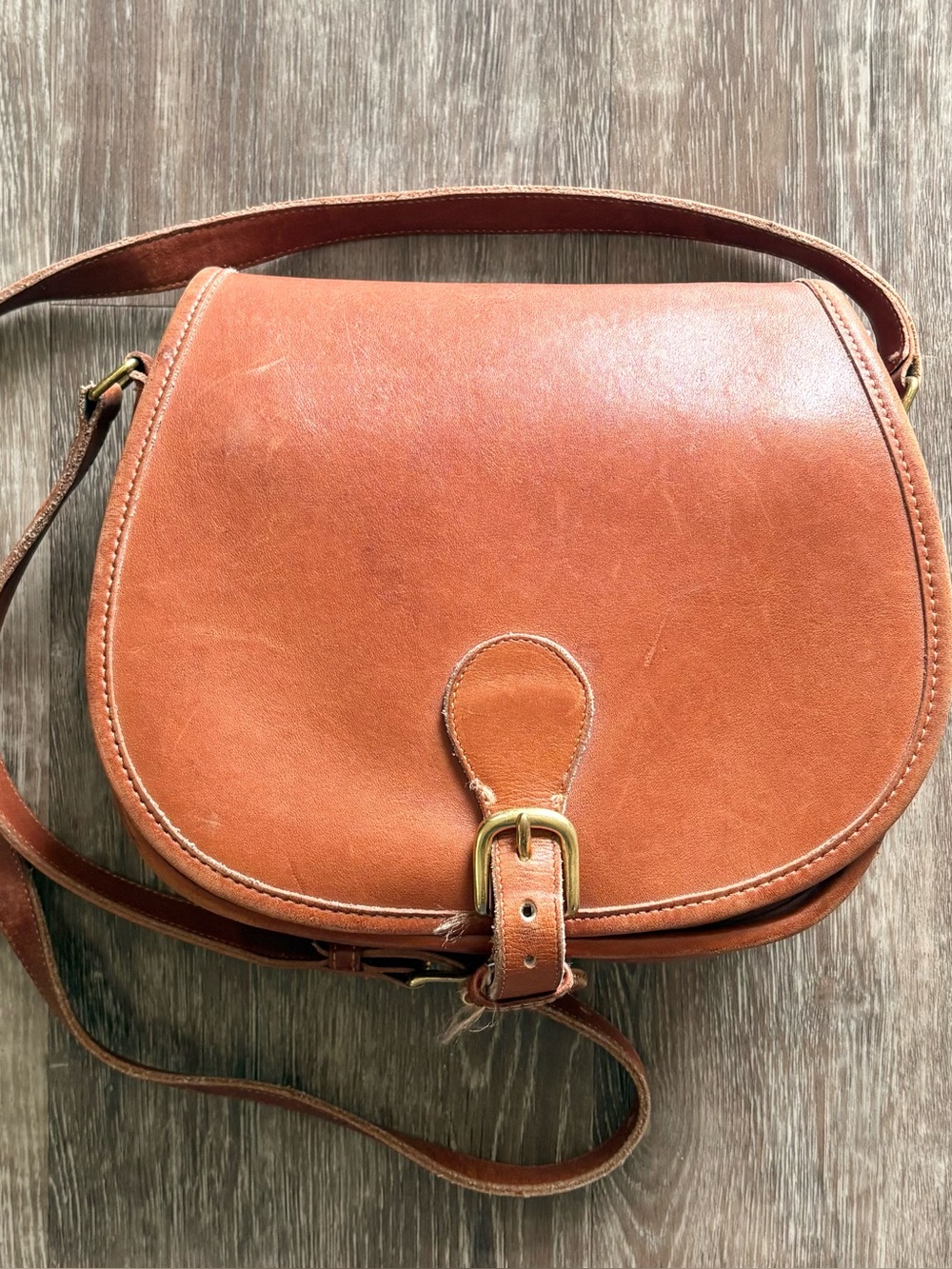 Vintage Coach Saddle Bag